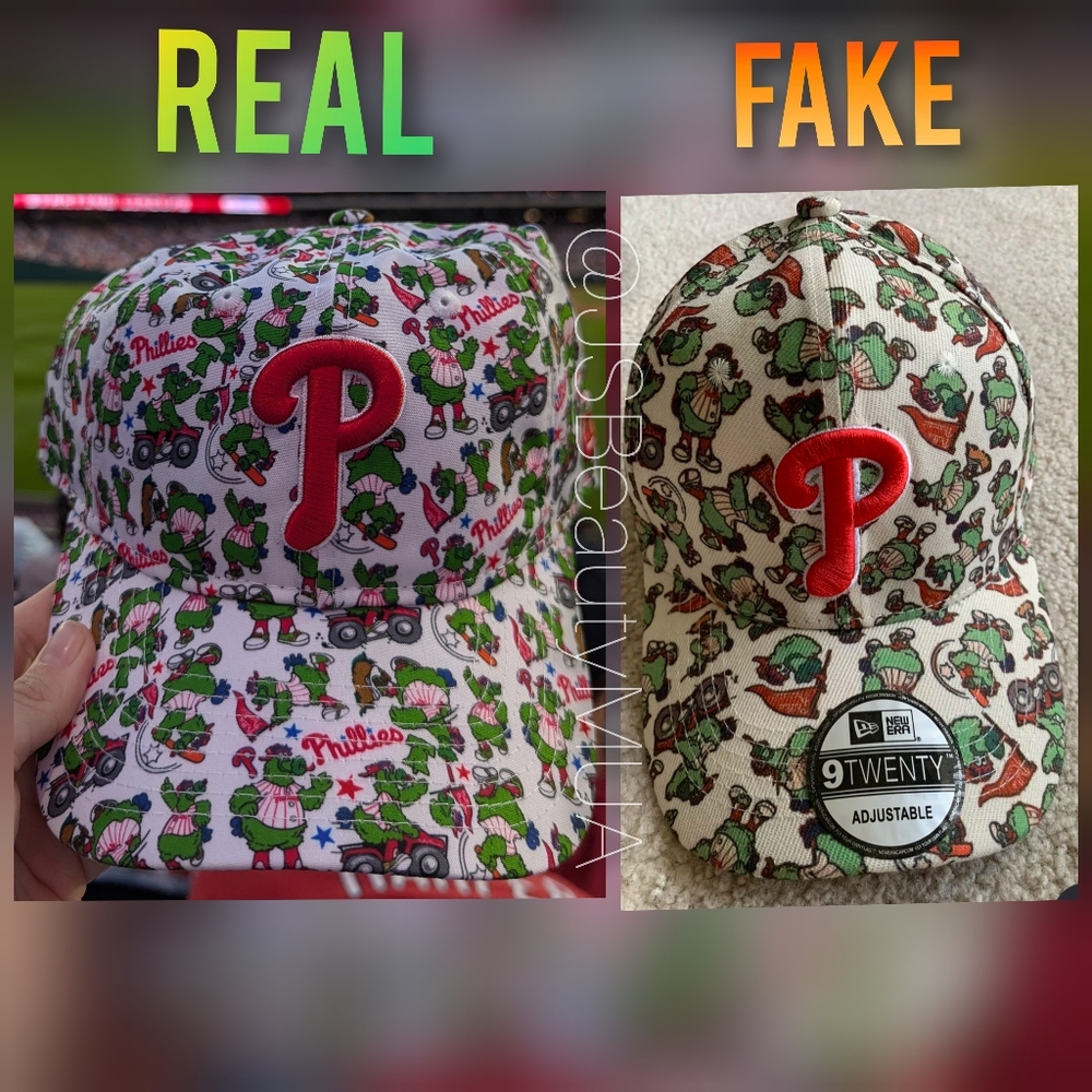 Authentic PHILLIE PHANATIC ADJUSTABLE PHILLIES HAT JOHN KRUK NEW ERA SCATTER CAP - Picture 2 of 3